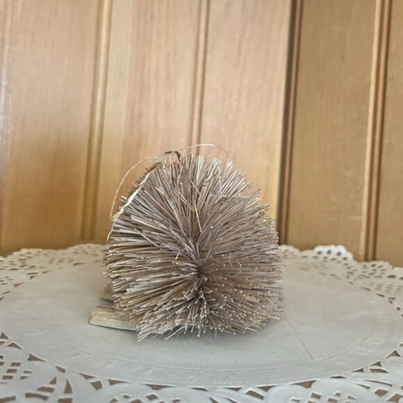 Rustic Woodland Animal Anthropomorphic Ornaments Santa Hat Glasses Fox Mouse - Picture 7 of 13